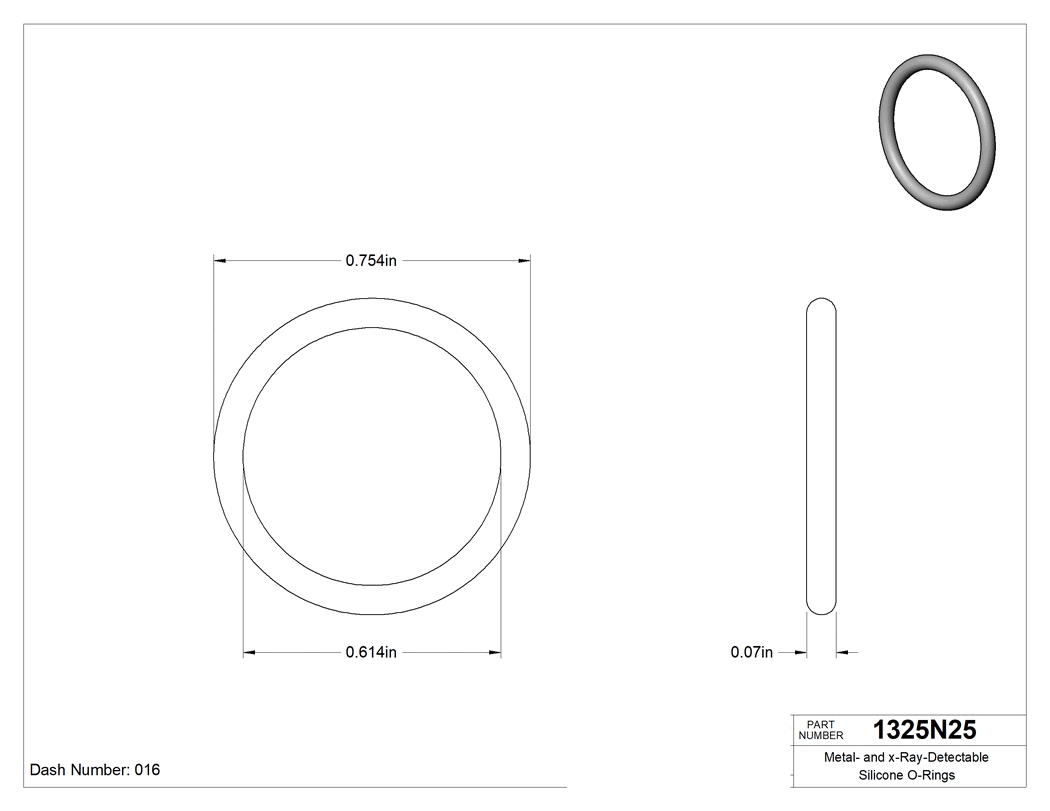 Technical drawing - 1325N25